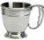 Children's Pewter Cup With Name Date and Weight Band Ornate Handle