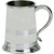 Pewter Tankard Bath Style Triple Banded Half Pint Ornate Handle Beer Mug Ideal Gift
