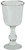 Pewter Chalice Wine Goblet Plain Design Flared Lip Shaped Stem 5" Ideal Gift