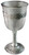 Pewter Wine Chalice Goblet Flared Lip Celtic Band Ornate Base 6" Ideal Gift