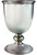 Plain Medieval Pewter Goblet Rolled Lip 5" Engravable