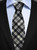 Mens All Wool Tie Woven Scotland - Scott Black and White Ancient Tartan Mens All Wool Tie Woven Scotland - Scott Black and White Ancient Tartan