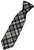 Mens All Wool Tie Woven Scotland - Scott Black and White Modern Tartan