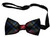 Stewart Black Modern Tartan Men's Bow Tie Pure Wool Elastic Fastening Stewart Black Modern Tartan Men's Bow Tie Pure Wool Elastic Fastening