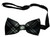 Menzies Black/White Ancient Tartan Men's Bow Tie Pure Wool Elastic Fastening Menzies Black/White Ancient Tartan Men's Bow Tie Pure Wool Elastic Fastening