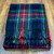 Scottish Tartan Wool Mix Blanket Throw Warm and Soft Stewart Black Travel Plaid Picnic Knee Wool Rug 182 cm x 152 cm