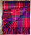 Scottish Tartan Wool Mix Blanket Throw Warm and Soft Fraser Modern Red Travel Plaid Picnic Knee Wool Rug 182 cm x 152 cm