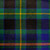 Irish Tartan Fabric Material Medium Weight County Offaly New Wool 1 Metre