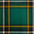 Irish Tartan Fabric Material Medium Weight Irish National New Wool 1 Metre