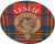 Leslie Scottish Clan Family Name Round Cork Coasters Set of 4