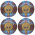 Anderson Scottish Clan Family Name Round Cork Coasters Set of 4