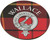 Wallace Scottish Clan Family Name Round Cork Coasters Set of 4