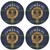 Gordon Scottish Clan Family Name Round Cork Coasters Set of 4