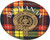 Buchanan Scottish Clan Family Name Round Cork Coasters Set of 4