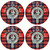 MacFarlane Scottish Clan Family Name Round Cork Coasters Set of 4
