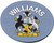 Williams English Ancestry Family Name Round Cork Coasters Set of 4