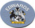 Edwards English Ancestry Family Name Round Cork Coasters Set of 4
