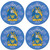 Dunne Irish Clan Name Round Cork Coasters Set of 4 Irish Gift