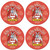 Kavanagh Irish Clan Name Round Cork Coasters Set of 4 Irish Gift