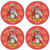 Doyle Irish Clan Name Round Cork Coasters Set of 4 Irish Gift