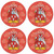 Ryan Irish Clan Name Round Cork Coasters Set of 4 Irish Gift