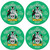 Higgins Irish Clan Name Round Cork Coasters Set of 4 Irish Gift