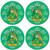 O'Keeffe Irish Clan Name Round Cork Coasters Set of 4 Irish Gift