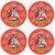 Donnelly Irish Clan Name Round Cork Coasters Set of 4 Irish Gift