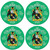 Brady Irish Clan Name Round Cork Coasters Set of 4 Irish Gift