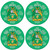 McManus Irish Clan Name Round Cork Coasters Set of 4 Irish Gift