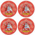 O'Halloran Irish Clan Name Round Cork Coasters Set of 4 Irish Gift