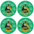 Carroll Irish Clan Name Round Cork Coasters Set of 4 Irish Gift