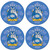 Kelly Irish Clan Name Round Cork Coasters Set of 4 Irish Gift
