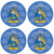 Ward Irish Clan Name Round Cork Coasters Set of 4 Irish Gift