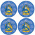 Lynch Irish Clan Name Round Cork Coasters Set of 4 Irish Gift