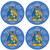 O'Shea Irish Clan Name Round Cork Coasters Set of 4 Irish Gift