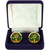 Scottish Clan Mens Cufflinks Maclaren Clan Crest Product Of Scotland Gold Colour
