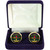 Scottish Clan Mens Cufflinks Colquhoun Clan Crest Product Of Scotland Gold Colour