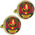 Scottish Clan Mens Cufflinks MacGregor Clan Crest Product Of Scotland Gold Colour