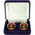 Scottish Clan Mens Cufflinks Wallace Clan Crest Product Of Scotland Gold Colour