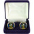 Scottish Clan Mens Cufflinks Russell Clan Crest Product Of Scotland Gold Colour