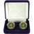 Scottish Clan Mens Cufflinks Wilson Clan Crest Product Of Scotland Gold Colour