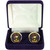 Scottish Clan Mens Cufflinks MacDonald Clan Crest Product Of Scotland Gold Colour