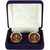 Scottish Clan Mens Cufflinks Robertson Clan Crest Product Of Scotland Gold Colour