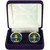 Scottish Clan Mens Cufflinks Douglas Clan Crest Product Of Scotland Gold Colour