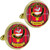 Scottish Clan Mens Cufflinks MacDougall Clan Crest Product Of Scotland Gold Colour