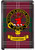 Crawford Clan Tartan Fridge Magnet with Scottish Clan Crest on Clear Acrylic Rectangular Base
