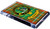 Burnett Clan Tartan Fridge Magnet with Scottish Clan Crest on Clear Acrylic Rectangular Base
