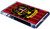 Brodie Clan Tartan Fridge Magnet with Scottish Clan Crest on Clear Acrylic Rectangular Base