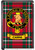 Cairns Clan Tartan Fridge Magnet with Scottish Clan Crest on Clear Acrylic Rectangular Base